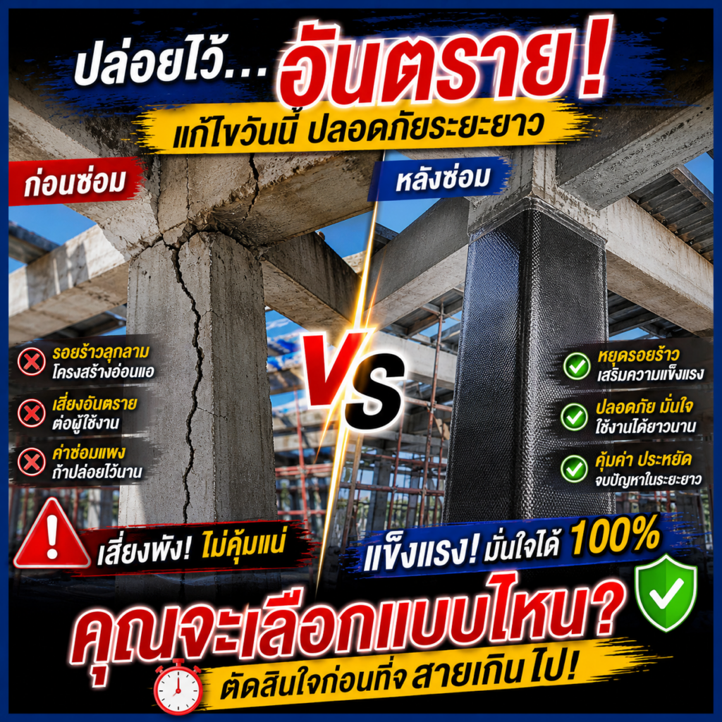 สาเหตุที่แท้จริงของ รอยร้าวในโครงสร้างคอนกรีต