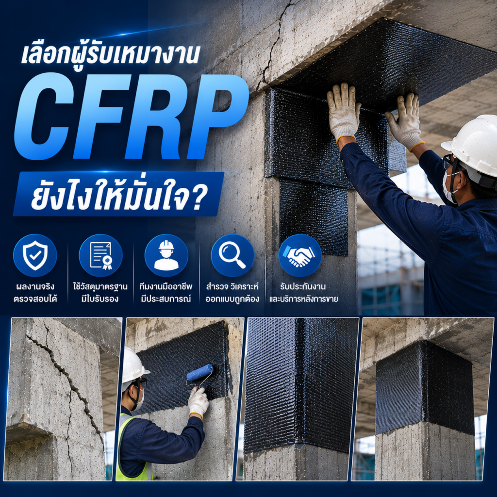 เลือกผู้รับเหมางาน CFRP ยังไงให้มั่นใจ?
