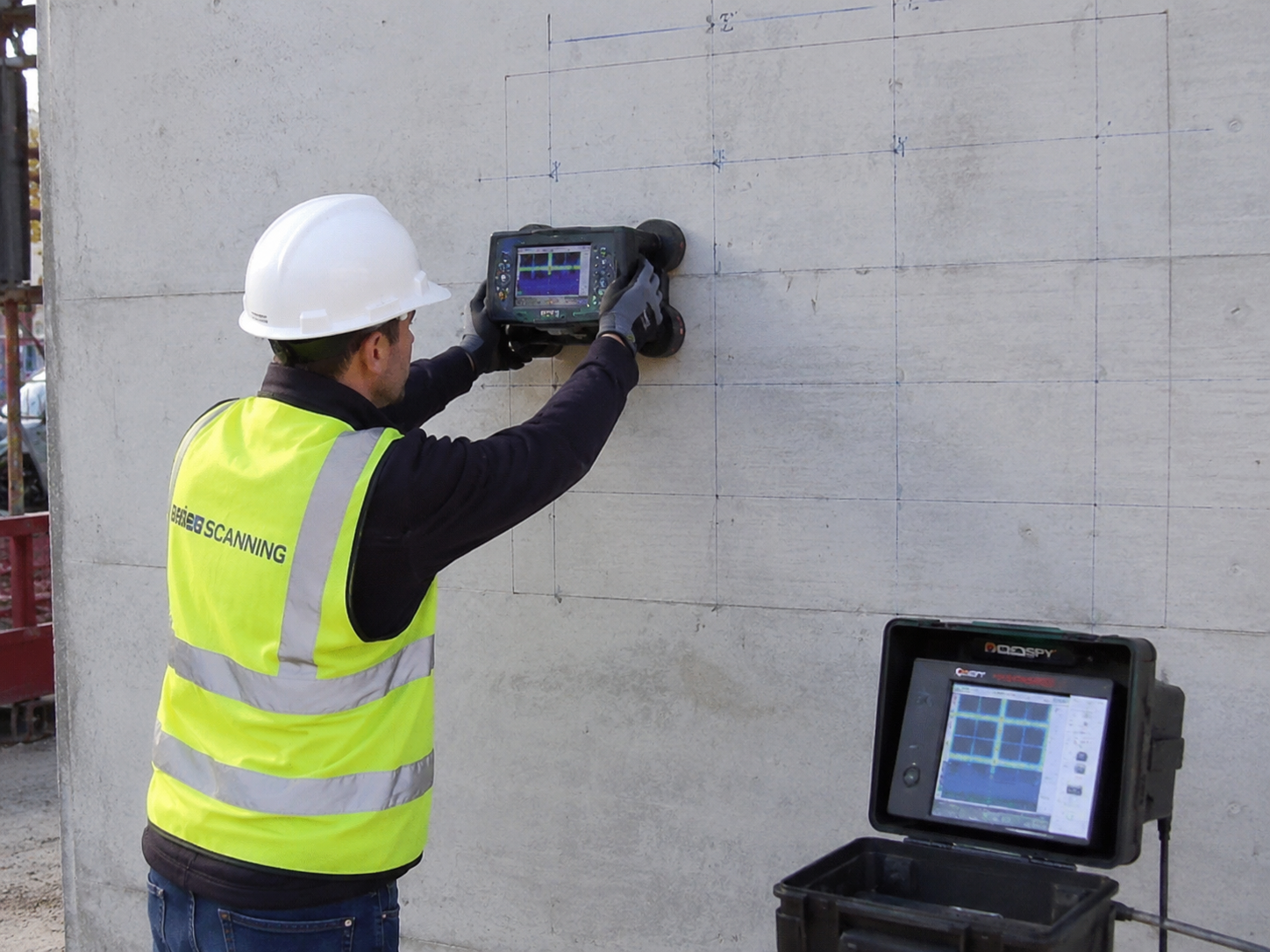 งานสแกนโครงสร้าง Concrete Scanning — HILTI X-SCAN PS1000 FERRO SCAN PS250